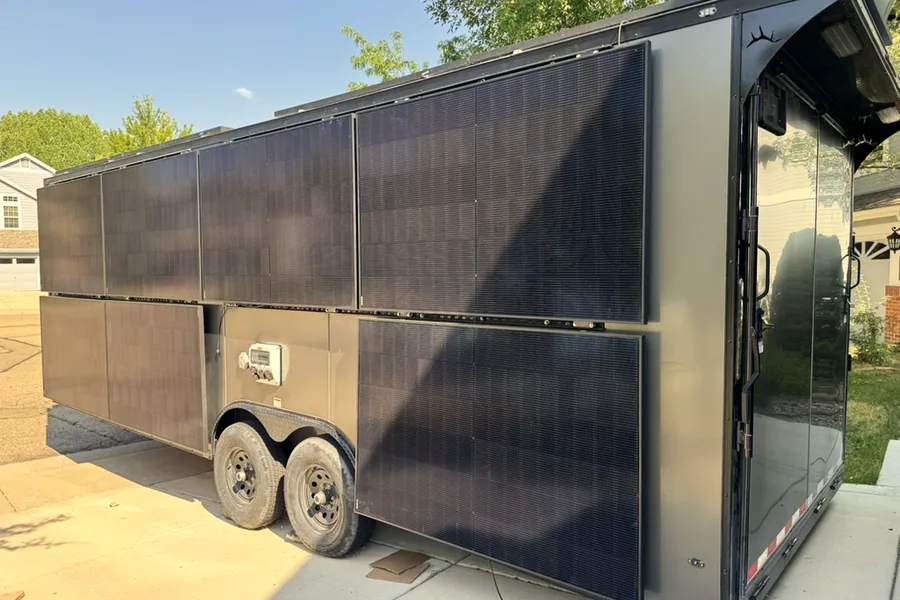 A solar-clad trailer concept